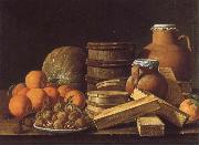 MELeNDEZ, Luis, Still life with Oranges and Walnuts